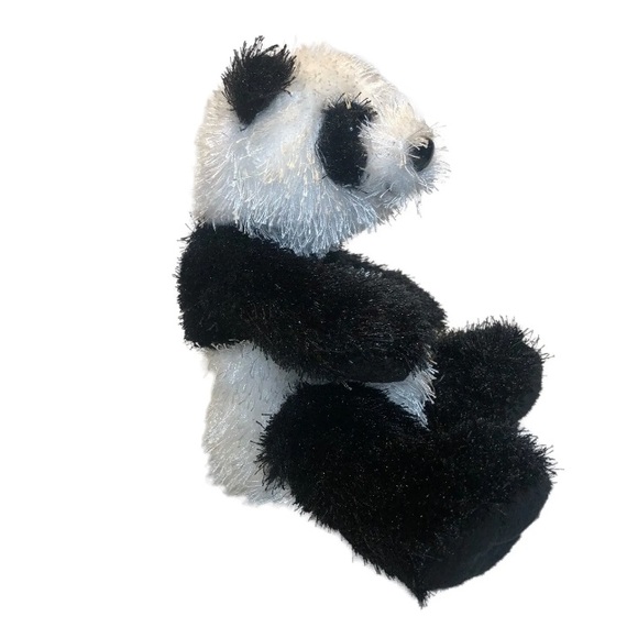 Ganz Lil Kinz Panda Bear Plush Sits 7” Soft And Cute !! HS1111 preowned - Picture 2 of 5